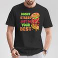 Donut Stress Just Do Your Best Testing Day Test Day T-Shirt Unique Gifts