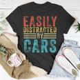 Easily Distracted By Cars Auto Mechanic Racing Car T-Shirt Unique Gifts