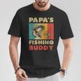 Fishing Papa's Fishing Buddy Vintage Fishing T-Shirt Personalized Gifts