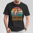 Grandpa Dinosaur T-Rex Grandpasaurus Father's Days Dad T-Shirt Personalized Gifts