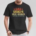 Great Grandpa For Fathers Day Dad Papa Grandpa T-Shirt Funny Gifts