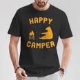 Happy Camper With Bear And Bonfire T-Shirt Unique Gifts