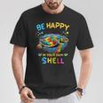 Be Happy In Your Own Shell Autism Awareness Turtle T-Shirt Unique Gifts