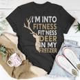 Hunter Dad I'm Into Fitness Deer Freezer Hunting T-Shirt Funny Gifts