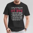 Husband 5 Things You Should Know About My Wife T-Shirt Personalized Gifts