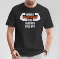 Men's Gym Workout I Flexed Muscles Sleeves Fell Off T-Shirt Unique Gifts