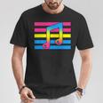 Pan Subtle Lgbt Gay Pride Music Lover Pansexual Flag T-Shirt Unique Gifts