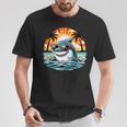 Retro Shark In Sunglasses 70S 80S 90S Cool Ocean Shark T-Shirt Funny Gifts
