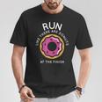 Running Donuts Marathon Mens Motivation T-Shirt Unique Gifts