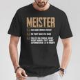 Saying For Meister Rules Meistertestung Craft T-Shirt Lustige Geschenke