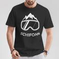 Snowboard Schifoan Snowboarder Skiing Ski T-Shirt Lustige Geschenke