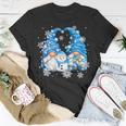 Snowman Gnomies With Snowflakes Cute Winter Gnome T-Shirt Personalized Gifts