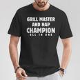 Vintage Grill Dad Grilling & Nap Lover Father's Day T-Shirt Personalized Gifts