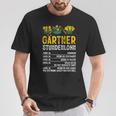 Gärtner Stundenlohn Gardening Humour Hobby Gardener T-Shirt Lustige Geschenke
