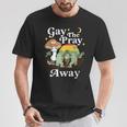 Gay The Pray Away Frog Rainbow Lgbt Gay Lesbian Pride Month T-Shirt Unique Gifts