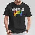 Gaymer Rainbow Flag Gaming Lesbian Gay Bisexual Pride Lgbtq T-Shirt Unique Gifts