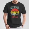 Geology Rocks Mountain Retro Science Pun Geologist Nerd T-Shirt Unique Gifts