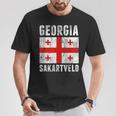 Georgia Georgia Sakartvelo Flag S T-Shirt Lustige Geschenke