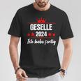 Geselle 2024 Ich Habe Fertig Gesellenprüfung T-Shirt Lustige Geschenke