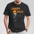 Ginger Ninja Warrior Ginga Red Hair T-Shirt Lustige Geschenke