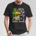 Girls Trip 2024 Palm Tree Sunset Belize Beach T-Shirt Unique Gifts