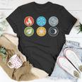 Gloomhaven Elements Symbol Fire Ice Air Earth Light Dark T-Shirt Unique Gifts