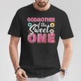 Godmother Of Sweet One 1St Bday Party Matching Family Donut T-Shirt Personalized Gifts