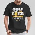 Golf Und Bier T-Shirt Lustige Geschenke