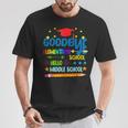 Goodbye Elementary Hello Middle School Graduation 2024 T-Shirt Personalized Gifts