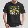 Grandpa Of The Birthday Boy Building Blocks Master Builder T-Shirt Personalized Gifts