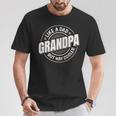 Grandpa Like A Dad But Way Cooler Grandpa Graphic T-Shirt Personalized Gifts