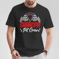 Grandpa Pit Crew Birthday Party Race Car Lover Racing Family T-Shirt Unique Gifts