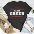 Greer Surname Family Last Name Team Greer Lifetime Member T-Shirt Funny Gifts