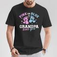 Großvater T-Shirt Pink or Blue, Grandpa Loves You für Geschlechtsenthüllung Lustige Geschenke