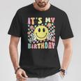 Groovy It's My Birthday Retro Smile Face Bday Party Hippie T-Shirt Unique Gifts