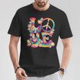 Groovy Love Peace Sign Hippie Theme Party Outfit 60S 70S T-Shirt Personalized Gifts