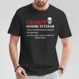 Grumpy Marine Veteran For Veterans Day T-Shirt Unique Gifts