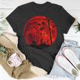 Grunge Bats Flying Gothic Blood Red Moon T-Shirt Unique Gifts