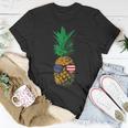 Hawaiian Pineapple American Flag Sunglasses 4Th Of July T-Shirt Unique Gifts
