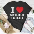 I Heart Skibidi Toilet I Love Skibidi Toilet T-Shirt Funny Gifts