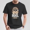 Hedgehog Papa T-Shirt Lustige Geschenke