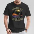Hello Darkness My Old Friend Guitar Landscape T-Shirt Unique Gifts