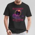 Hello Darkness My Old Friend Pink Solar Eclipse April T-Shirt Funny Gifts
