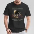Hello Darkness My Old Friend Solar Eclipse 4 -8-2024 Farmer T-Shirt Unique Gifts