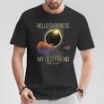 Hello Darkness My Old Friend Solar Eclipse April 08 2024 T-Shirt Unique Gifts
