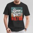 Herren Bester Bonus-Papa Der Weltintage Stiefvater Spruch Lustig T-Shirt Lustige Geschenke