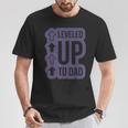 Herren Leveld Uo To Dad Bester Papaater Geschenkeatertag T-Shirt Lustige Geschenke