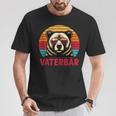 Herren Lustige Geschenkeidee Papa Dadatertagater Bäraterbär T-Shirt Lustige Geschenke