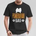 Herren Pomeranian Dad Geschenk Hund Papa Pommeratertag Geschenk T-Shirt Lustige Geschenke