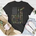 Hockey American Flag Camo Us Patriotic Hockey Player T-Shirt Unique Gifts